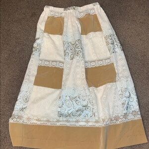 Vintage Lace Maxi Skirt Tumbleweeds lace patchwork large